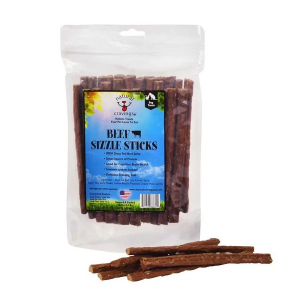 12 oz. Natural Cravings Usa Beef Sizzle Sticks (Soft Jerky) - Items on Sale Now